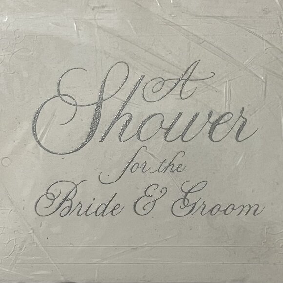 Creative Papers CR Gibson Shower Invitations For Bride & Groom 8 Cards Envelopes - Picture 2 of 4